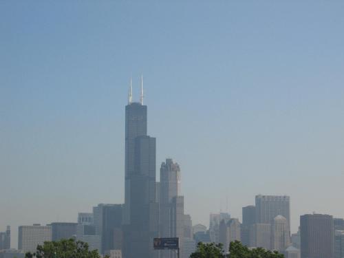 Chicago Skyline - While going to Chicago I got this picture!