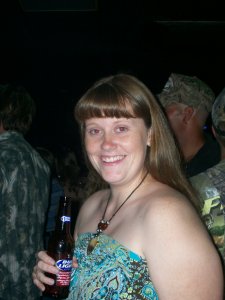 the bar - a pic of me and my best bud.  bud light.  at a bar in orlando florida last june.