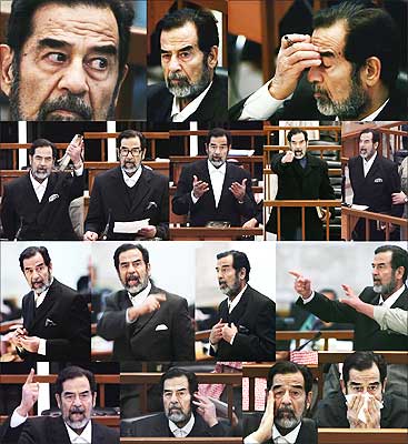 saddam in and above - saddam in the court 
