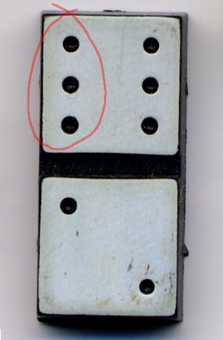 Domino - Photo of a domino for a photo game
