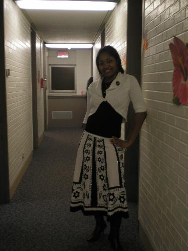 me - me in my dorm building