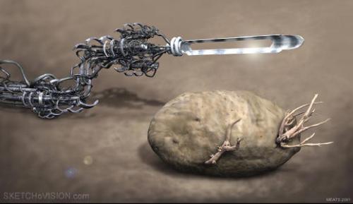 Razor sharp - A 3d image