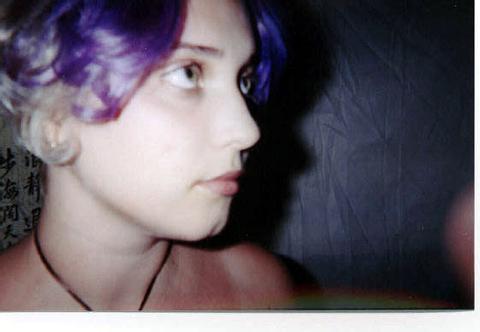 Ultraviolet hair - Me with Ultraviolet hair in 2001.