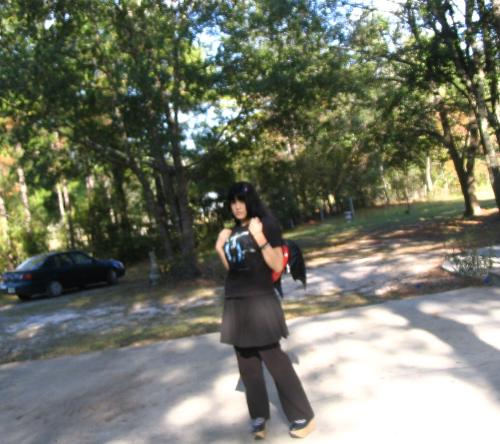Monday - Myself outside my house on Monday. i just wanted a picture of my outfit and such...