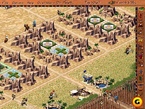 Cleopatra - Cleopatra http://www.gamespot.com/pc/strategy/cleopatra/index.html Cleopatra adds more of just about everything, and makes Impressions' Pharaoh a more complex and interesting game, without disrupting the fine balance of the original.