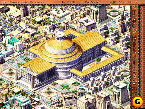 Cleopatra - Cleopatra http://www.gamespot.com/pc/strategy/cleopatra/index.html Cleopatra adds more of just about everything, and makes Impressions' Pharaoh a more complex and interesting game, without disrupting the fine balance of the original.
