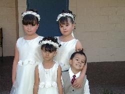 wedding pic - My kids at my cousin's wedding