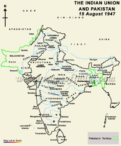 india in 1947 - my india