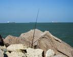 Fishing Pole - I would much rather go fishing than go hunting.