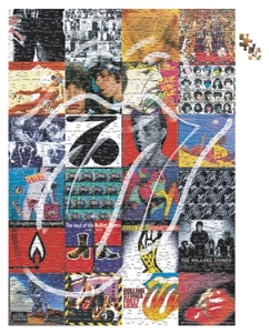 Rolling Stones jigsaw puzzle - Jigsaw puzzle about the Rolling Stones. Shows several scenes of Rolling Stone greatness.