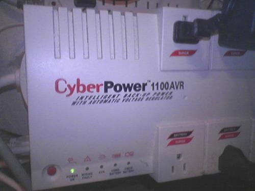 Surge protection - This is picture of my surge protector/battery backup in case of a power outage or brown out.