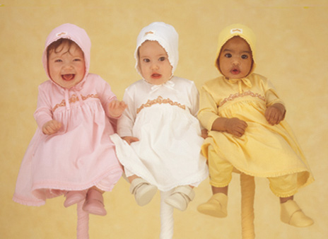 Different Babies - three babies represented from different countries Different Babies - three babies represented from different countries