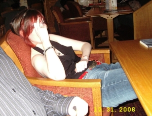 New Years - I get a little tetchy when someone points a camera at me for too long XD