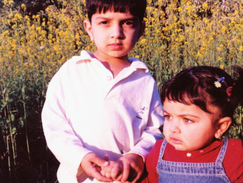 my cousions - cute pic at my village