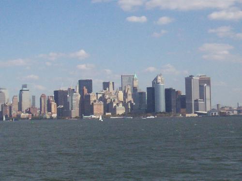 Manhattan - View of lower Manhattan from the harbor