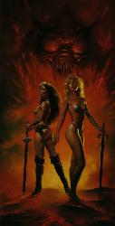 Amazons by Boris Vallejo - this is a good picture.