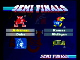 College Slam - College Slam http://www.gamespot.com/pc/sports/collegeslam/index.html It's cartoonish arcade action, filled with impossible dunks and special-power-up rewards.
