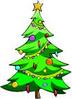 Christmas tree - decorated Christmas tree