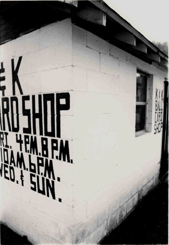 Card Shop - This is the card shop that was run by my friend and his dad when he was younger. It's located on their property in Greenup, Kentucky.