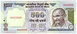 500 rs - Indian 500 rupees note.