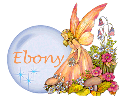 Ebony - Ebony animated name.