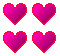 heart falling - pink heart falling