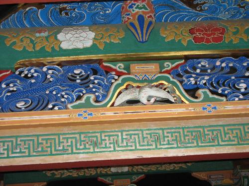 Part of Temple wall in Nikko - Part of beautiful temple wall in Nikko, Japan