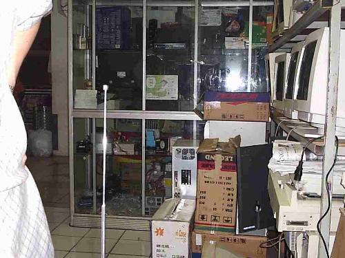 Me standing in my computer shop - My computer shop