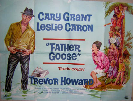 Father Goose - Poster for the movie Father Goose with Leslie Caron and Cary Grant
