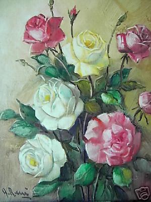 Rose - Paintingh  'Rose'  Author of the Paintingh 'Alfons Renè'