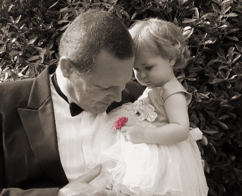 A dad and his little angel - A great father with a lovely daughter