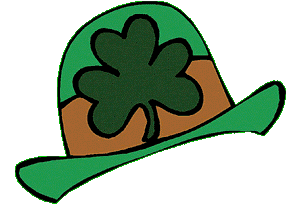 Shamrock - Leprechauns hat with shamrock.