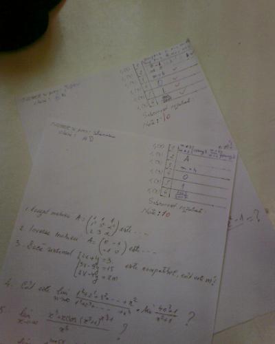 math test  - my perfect math test