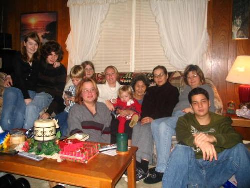 my family Holiday picture - SOME of the family at Christmas.