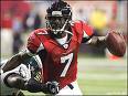 Micheal Vick - Micheal Vick, One of the most exciting qbs in the league and the first qb to rush for 1,000 yards in a season. But who will Arthur Blank and the falcons choose him or the coach Jim Mora jr.