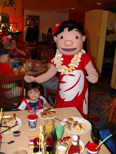 Disney Character Breakfast - Lilo and my baby