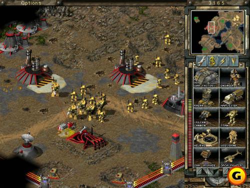 Command & Conquer: Tiberian Sun - Command & Conquer: Tiberian Sun http://www.gamespot.com/pc/strategy/commandconquertiberiansun/index.html Tiberian Sun takes few risks, and feels and plays just like the original Command & Conquer.