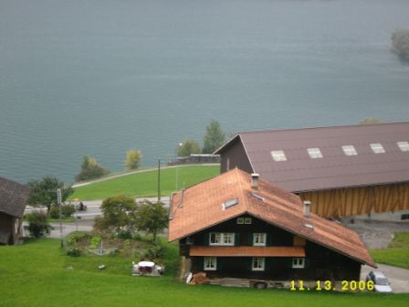 switzerland trip 2006 - on board the golden pass train from luzern to interlaken in north switzerland.beautiful view from the large windows of the golden apss train