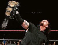 The Legend - The Undertaker, after winning the WWF Championship at WrestleMania 13.