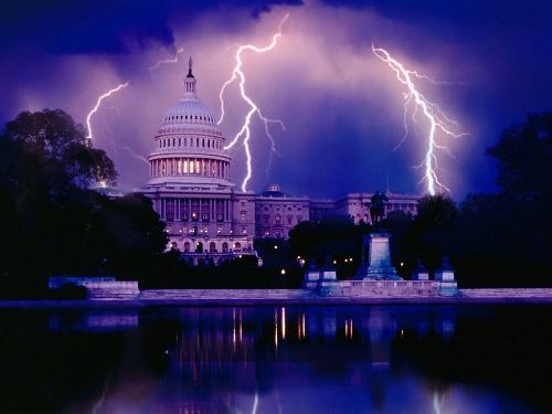 Force of Nature - Lightning display over the city