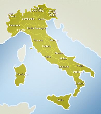 Italy - Map of Italy