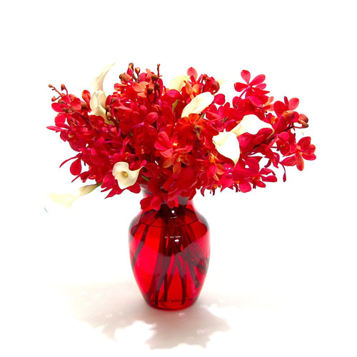 Nice flowerVase - see the good red color Vase