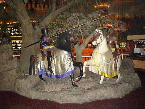 Knights - Knights inside the luxor hotel.