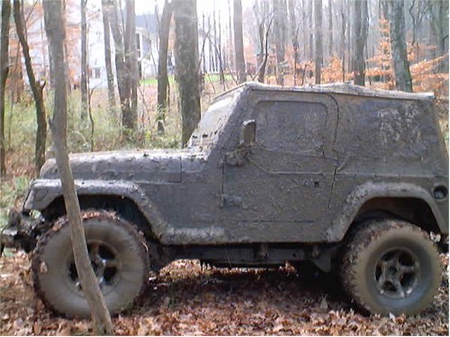 jeep wrangler - mudding pic of jeep