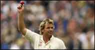 Shane warne - Shane warne celebrating on taking 1000 international wickets.