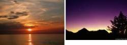 Sunset sea and mountain - Sunset sea and mountain Sunset sea and mountain - Sunset sea and mountain
