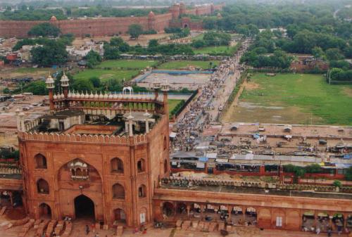 Street View of Delhi Jamia Masjid - Street View of Delhi Jamia Masjid