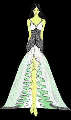 bridal wear - this is one of my personal designs using adobe photoshop.
