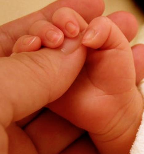 mother - mother and baby hands