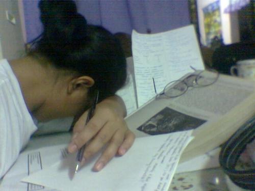 multi-tasking ability - studying while sleeping